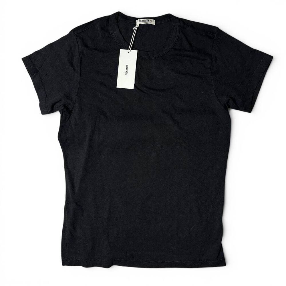 Buck Mason Cloud Jersey Slim Crew Tee Womens Size M Bamboo Wool Blend USA NWT